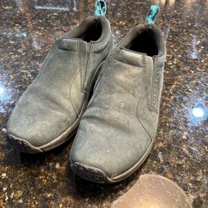 Merrell Women’s Jungle Moc Black Nubuck Slip On Shoes Size 9 J55992